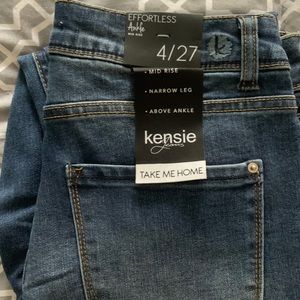 Dark wash Kenzie jeans.